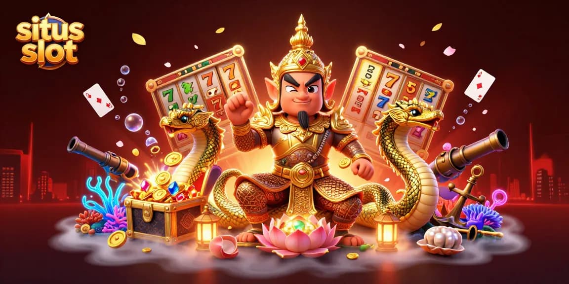 Permainan situs slot yang mengasyikkan dengan jackpot dan karakter menarik dalam ilustrasi 3D dinamis