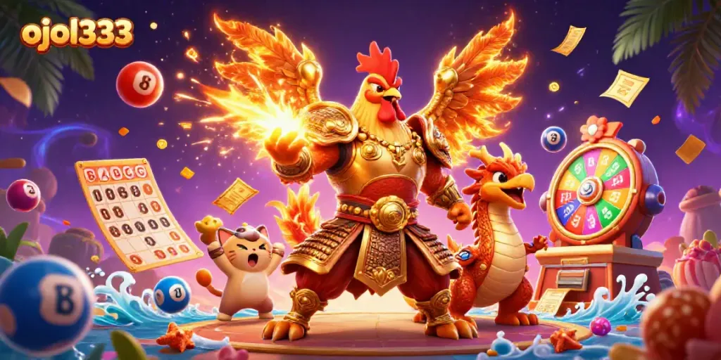 Experience the excitement of ojol333 with vibrant characters and dynamic gaming elements.