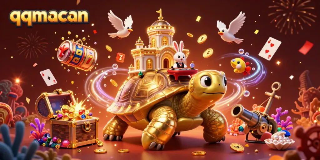 Experience thrilling moments at qqmacan with vibrant slot machines and a bustling casino atmosphere.