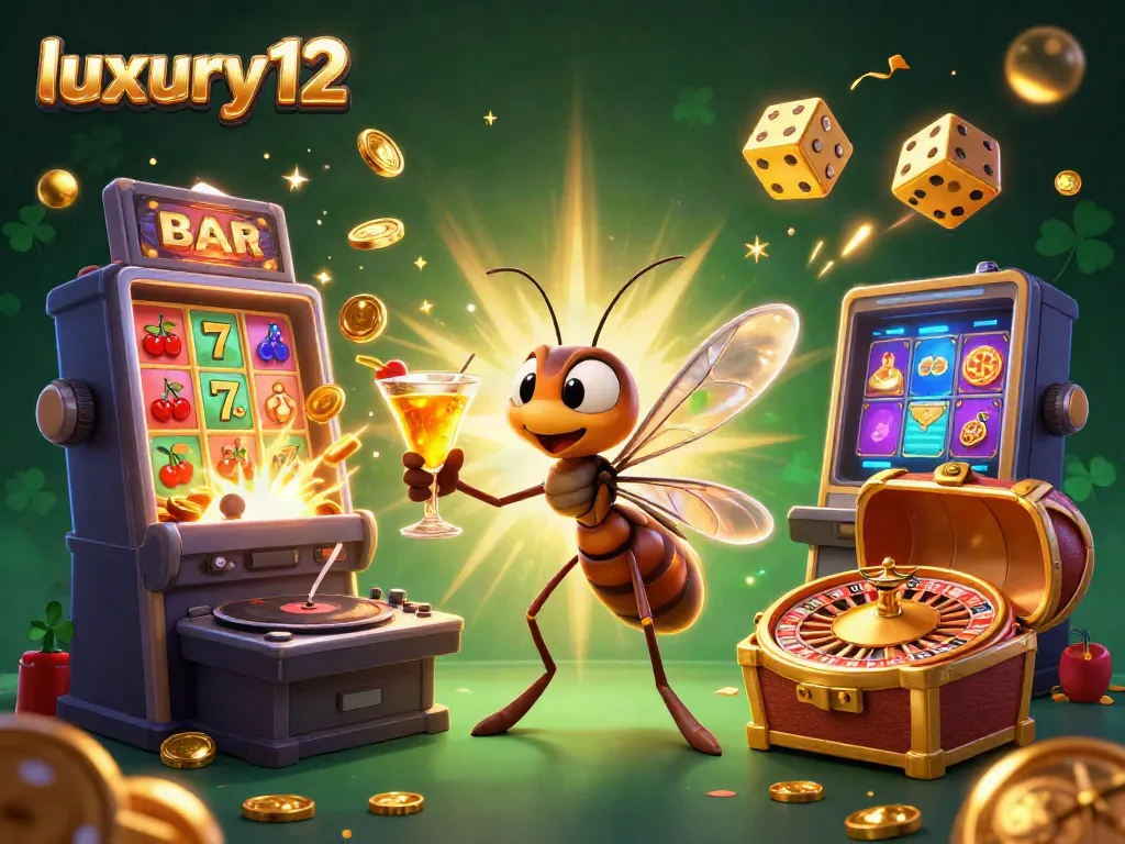 Experience luxury12 with a lively casino scene featuring vibrant characters and dynamic gameplay elements