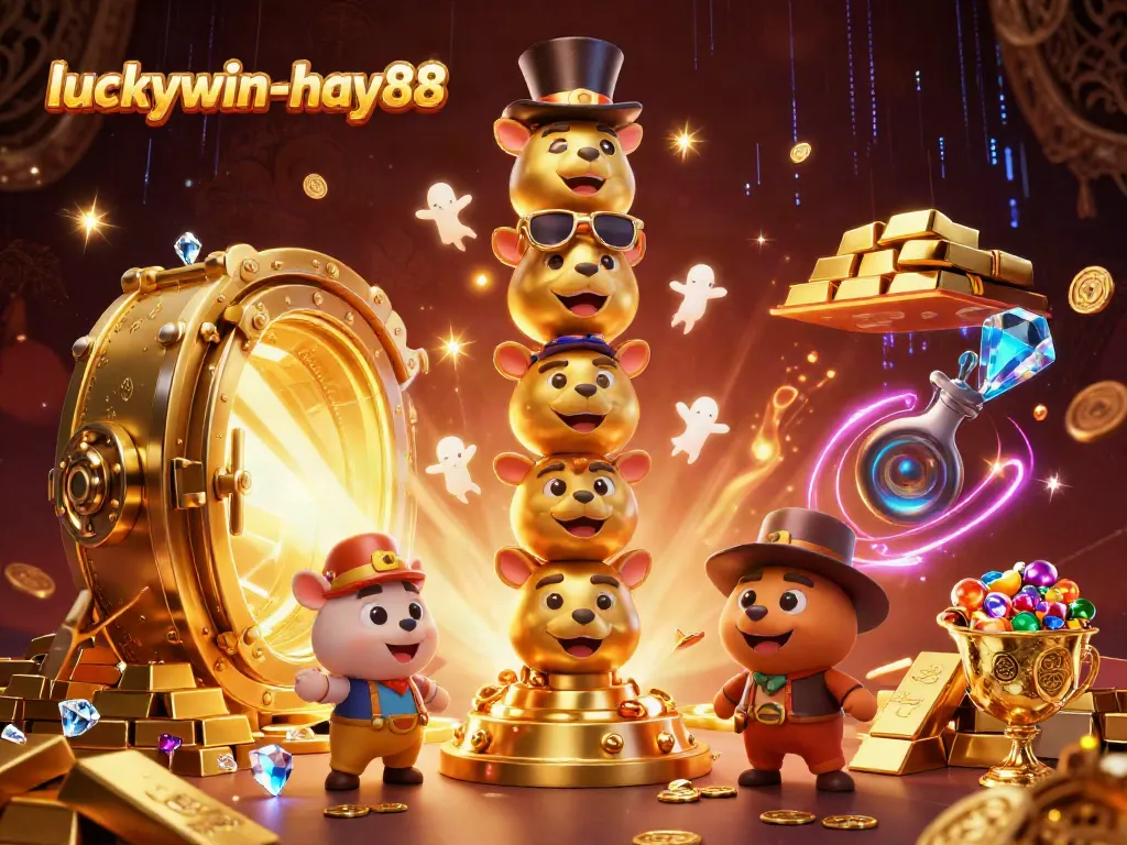 Experience the excitement of luckywin-hay88 with rich treasures and vibrant casino elements.