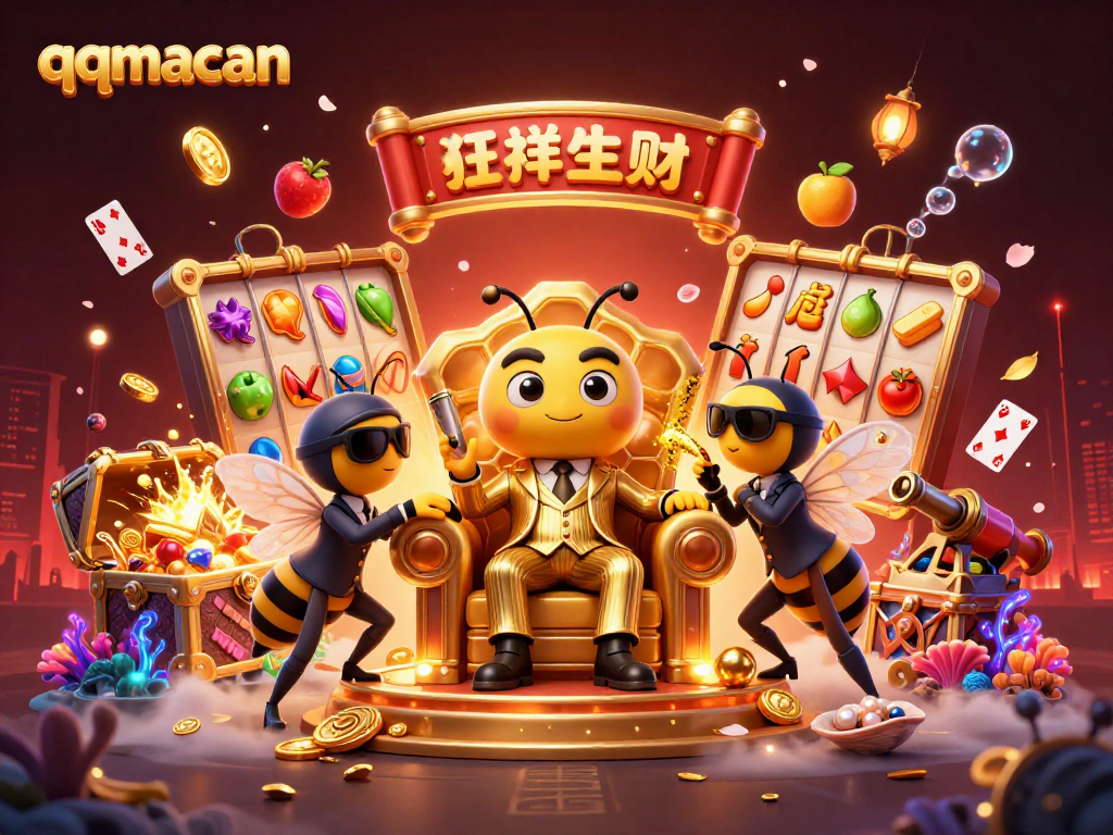Experience the thrill of winning with qqmacan in this vibrant, dynamic casino scene.