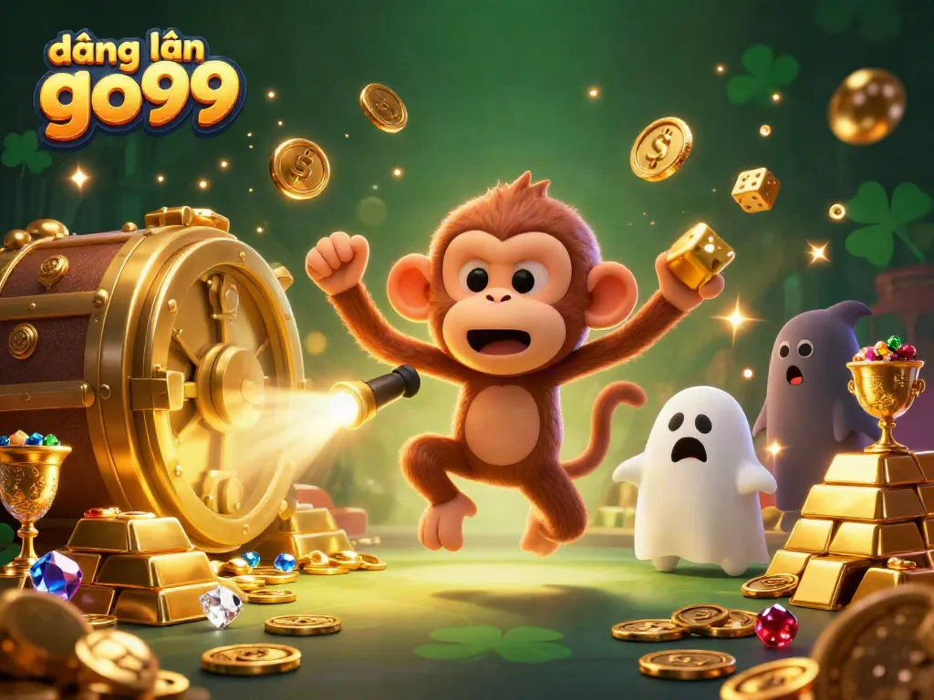 Engage with đăng nhập go99 as a playful poltergeist monkey and ghost-hunter puppy exploring casino treasures!
