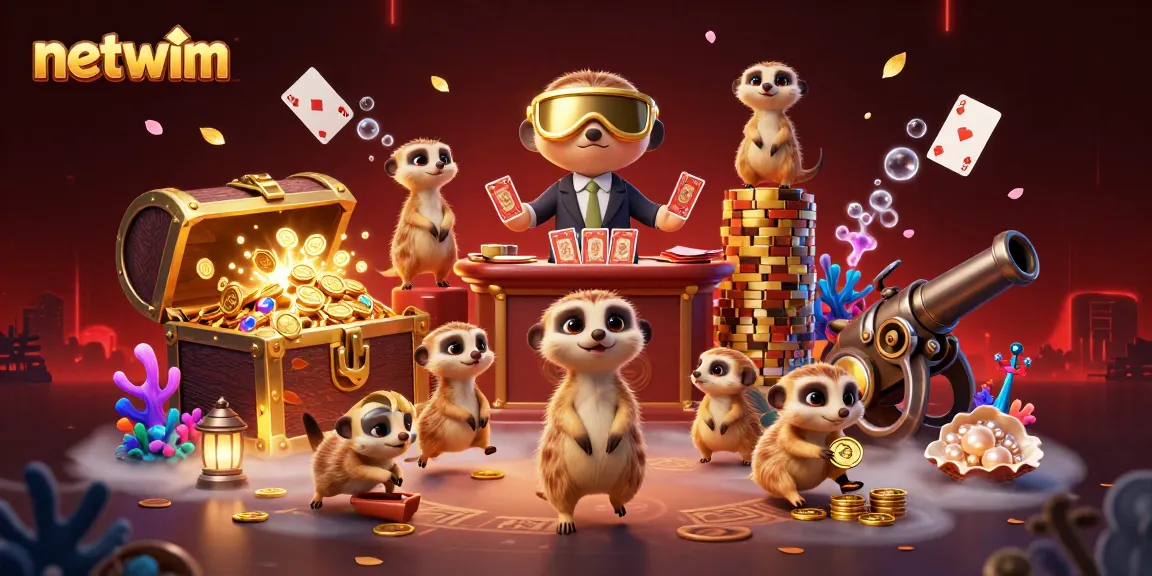 Experience the vibrant world of netwim with innovative meerkat dealers and treasures at a casino.