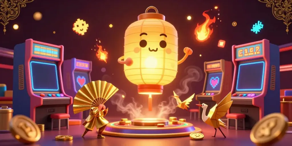 Engage in the pakde4d lottery experience with this immersive 3D artwork portraying a vibrant casino scene.