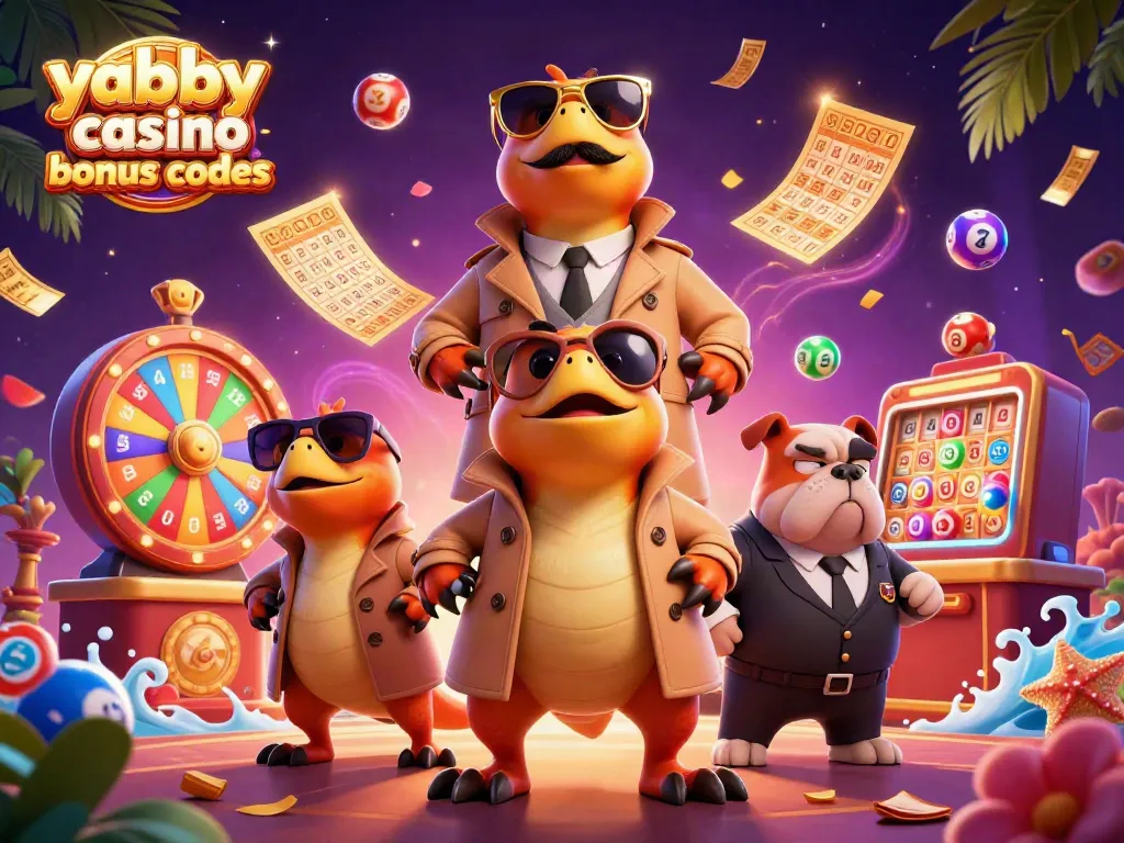 Engage with Yabby Casino bonus codes while raptors in a trench coat sneak into a VIP lounge.