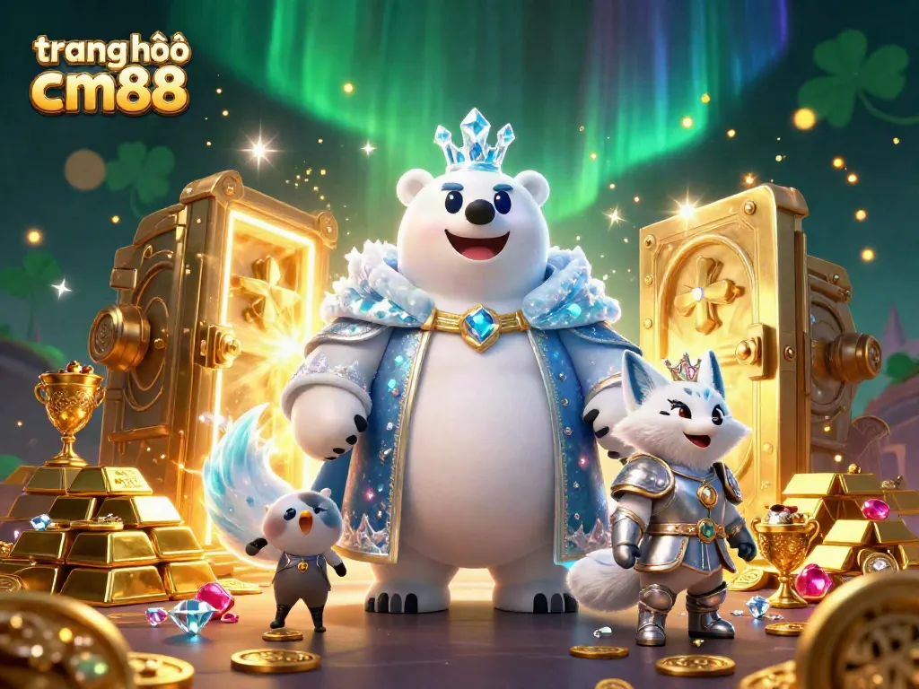 Experience the excitement of trang chủ cm88 with animated characters and vibrant casino elements.