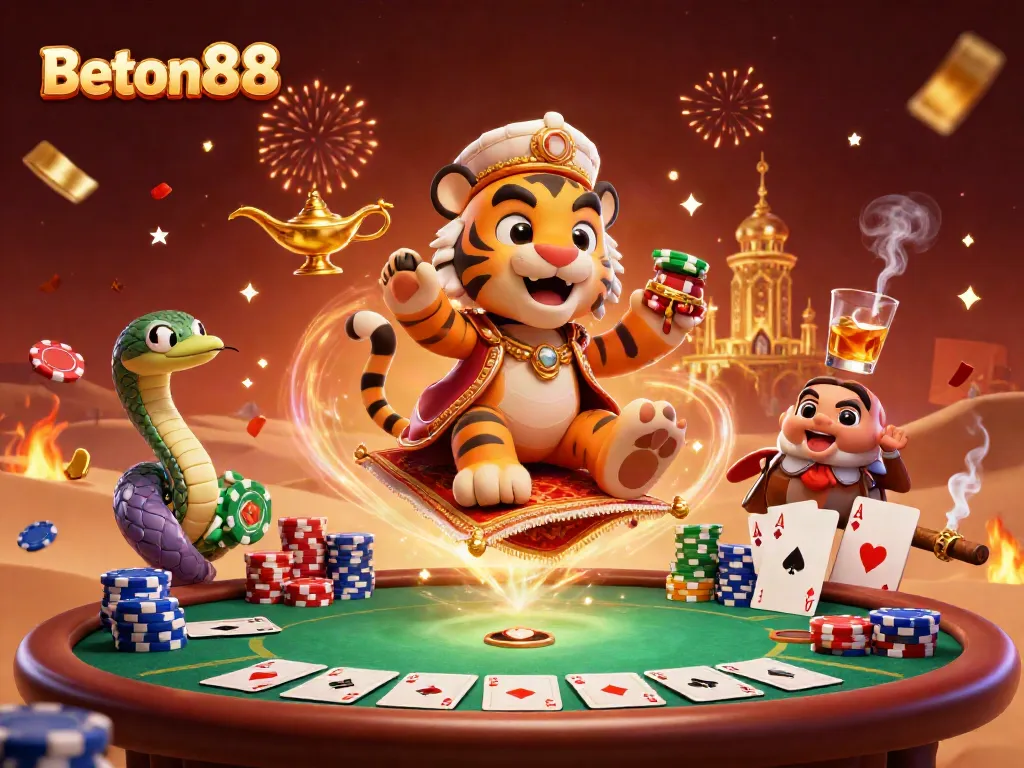 Mainkan game seru di Beton88 sambil menikmati suasana kasino yang megah dan berwarna-warni.
