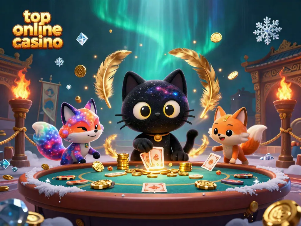 Experience the thrill of the top online casino as depicted in this vibrant 3D cosmic scene.