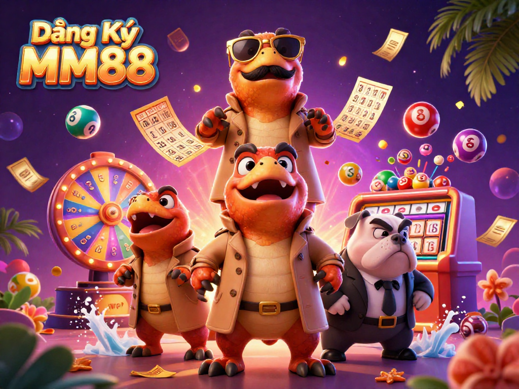 Engage in exciting Đăng Ký MM88 action as playful raptors try to sneak into a casino