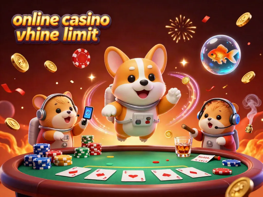 Visualize online casino ohne limit in a dynamic space-setting with colorful characters and gaming elements.