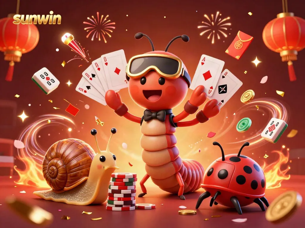 Engage in exhilarating gameplay with sunwin's lively casino scene featuring vibrant characters and dynamic elements.