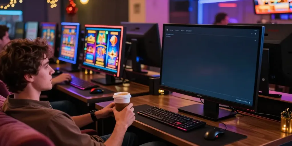 Experience the luxury12 slot with a relaxed player enjoying swift game wins.