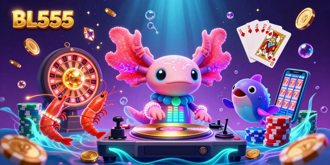 Experience thrilling gameplay in BL555's vibrant and energetic casino world, featuring a neon DJ and dazzling animations.