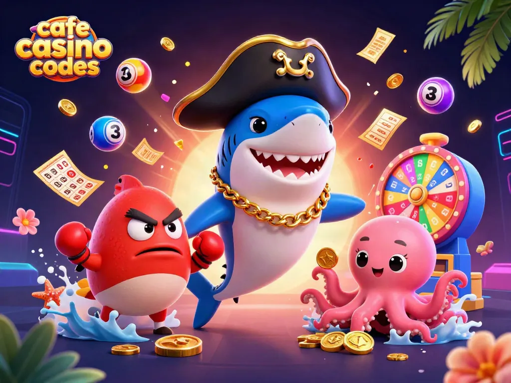 Engage with cafe casino bonus codes in a vibrant underwater scene showcasing gaming excitement and opportunities.
