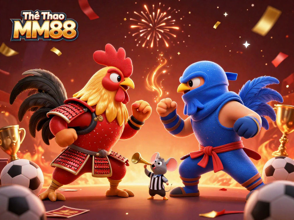 Engage in thrilling gameplay with Thể Thao MM88's dynamic fighting rooster showdown.